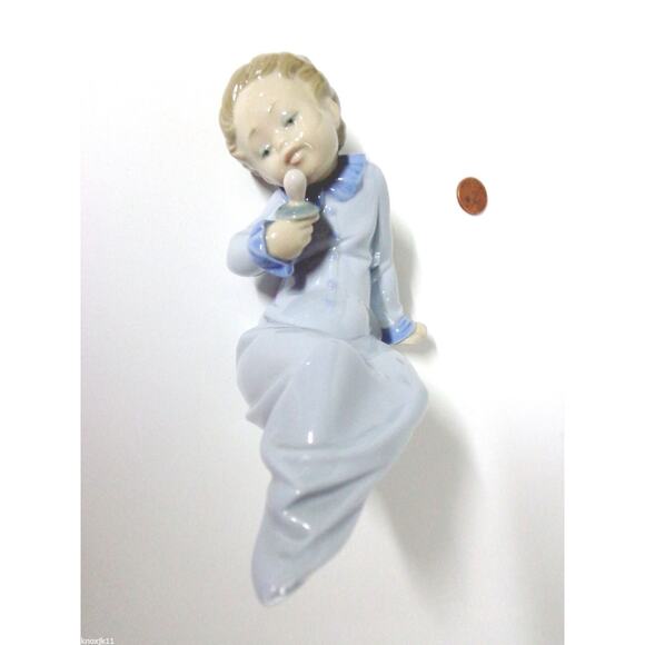 lladro BABY With PACIFIER FIGURINE 8" Child #5099 Porcelain 1980 5th Mark Spain! - Picture 5 of 9